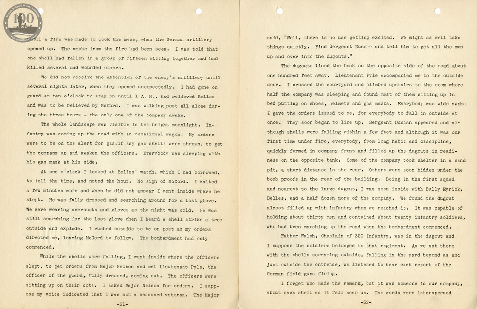 318th Field Hospital History - Pages 051-052